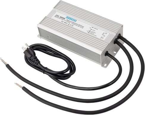 سائق LED 24V800W مزود طاقة مقاوم للماء 90-120 فولت إلى 24V33.3A AC إلى DC محول IP67 محول الجهد المنخفض مناسب للإضاءة LED الداخلية والخارجية وأي جهاز 24V DC in Kuwait