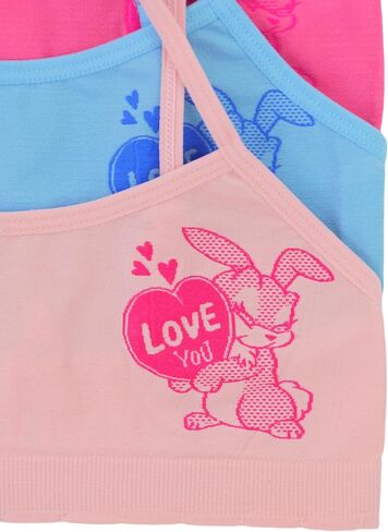 ToBeInStyle Girl’s Pack of 6 Fun Print Training Bras Top Wire-Free Non-Padded in Kuwait