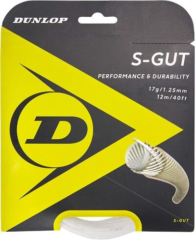سلسلة تنس صناعية S-Gut من DUNLOP (مجموعات 40 وبكرات 660 بوصة) in Saudi Arabia