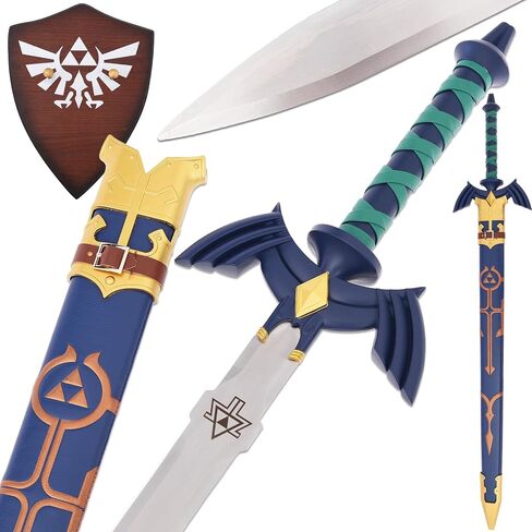 نسخة طبق الأصل من Legend of Z Master Sword Full Tang Master Sword Skyward، للتجميع والحفلات التنكرية مقاس 43 بوصة in Kuwait