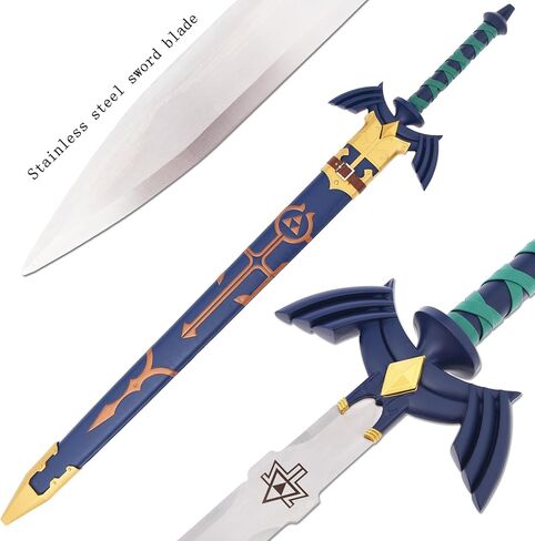 نسخة طبق الأصل من Legend of Z Master Sword Full Tang Master Sword Skyward، للتجميع والحفلات التنكرية مقاس 43 بوصة in Kuwait