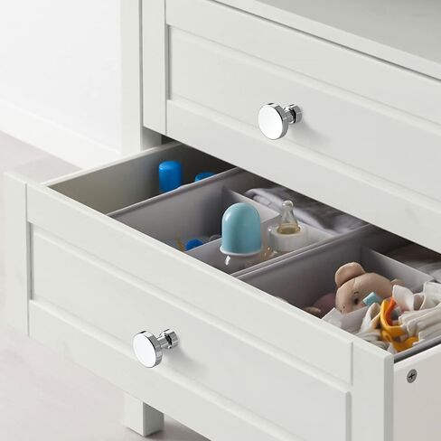 Amerdeco 10 Pack Polished Chrome Kitchen Cabinet Knobs Single Hole Cabinet Pulls Round Drawer Knobs Dresser Knobs and Pulls for Bathroom Cabinets in Kuwait