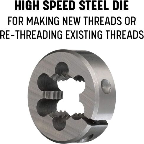 Drill America DWTBSW1/4-20X1 1"OD HSS Round Die, 1/4"-20 in Saudi Arabia