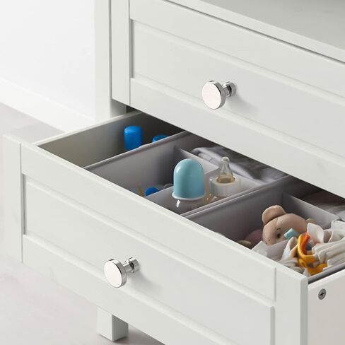 Amerdeco 10 Pack Polished Chrome Kitchen Cabinet Knobs Single Hole Cabinet Pulls Round Drawer Knobs Dresser Knobs and Pulls for Bathroom Cabinets in Kuwait