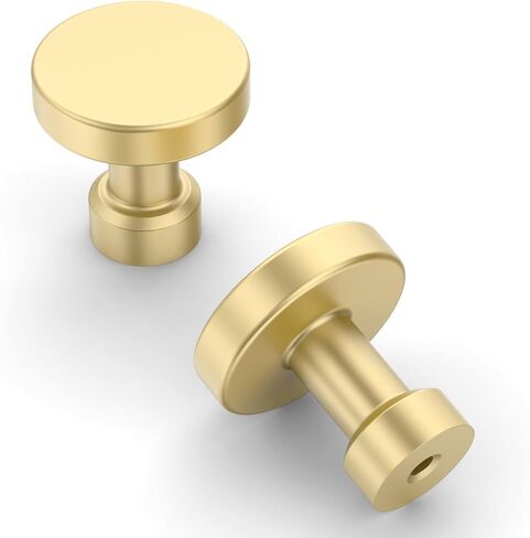 Amerdeco 10 Pack Polished Chrome Kitchen Cabinet Knobs Single Hole Cabinet Pulls Round Drawer Knobs Dresser Knobs and Pulls for Bathroom Cabinets in Kuwait