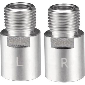 1 Pair Bicycle Pedal Extenders Chrome-Molybdenum Steel Pedal Adapter Fit 9/16 Inch Threaded Pedals Bike Extend by 20mm (0.79 Inch) CNC Machining Bicycle Pedal Accessories