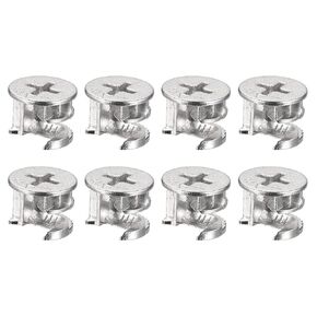 HARFINGTON Furniture Cam Lock Nut, 8pcs 14.6x11.5mm Joint Locking Nuts Furniture Connecting Cam Fittings