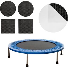 طقم إصلاح رقعة الترامبولين ذاتية اللصق - رقعتان دائريتان + رقعتان مربعتان - ملحقات الترامبولين لإصلاح التمزقات أو الثقوب في سجادات الترامبولين in Kuwait