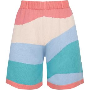 OXKNIT Men's Casual Shorts 1960s Mod Style Knit Retro Summer Beach Stretch Golf Athletic Sports Shorts