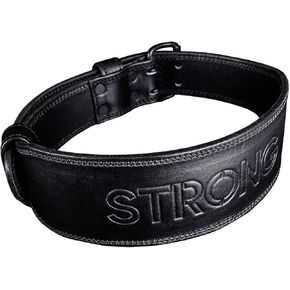 Genuine Leather Weightlifting Gym Belt for Men & Women - Workout Belt for Powerlifting, Squat, Deadlifts & More