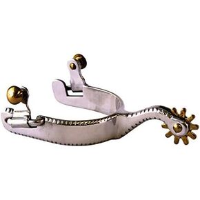 Colorado Saddlery Ladies Helena Special Spurs for Women - Stainless Steel, Stylish Boot Spurs with 3/4" Nine Point Rowels - Perfect for Trail Riding, Horse Tack, Outfitting - Comes in a Pair