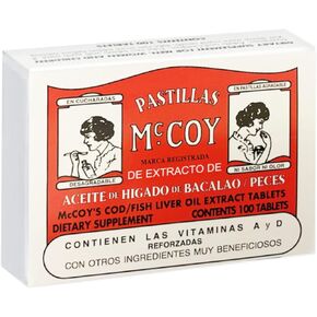 Mccoy Cod/Fish Liver Oil Extract Tablets 100