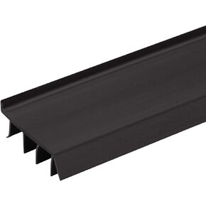 Randall Manufacturing Co., Inc | Vinyl Door Bottom | Vinyl Weatherstrip | 4 Feet Long | Brown | for 1 3/4" to 2" Thick Doors | Fits Gaps from 1/4" to 9/16" | Made in The USA