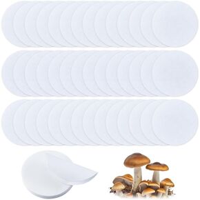 GORGECRAFT 150Pcs 3 Speeds Quantitative Filter Paper 70mm Diameter Synthetic Filter Discs Slow Flow/Medium/Fast Speed Wide Mouth Size Funnel Filter Paper for Buchner Funnel Mushroom Cultivation
