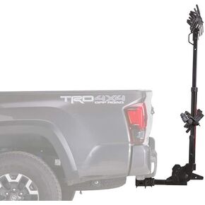 Yakima HangOver 4 Adjustable Vertical Heavy Duty Steel Hitch Mount Carrier, Mountain Bike Rack Attachment for Trucks and SUVs, 4 Bikes, Black