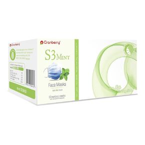 S3090L Cranberry Series S3090 Mint Scented Earloop Face Mask, Lavender (Pack of 50)