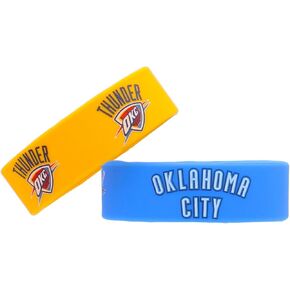 aminco NBA Golden State Warriors Wide Bracelet, 2-Pack