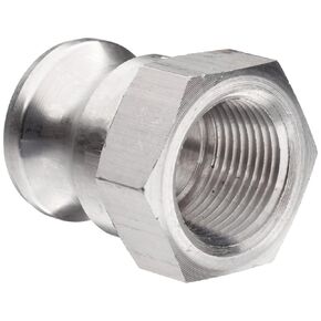 Dixon 75-A-AL Aluminum 6061-T6 Boss-Lock Type A Cam and Groove Hose Fitting, 3/4" Plug x 3/4" NPT Female