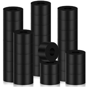 32 Pcs Multi-Purpose Rubber Spacers, 1" OD×3/8" ID×1/2" Thickness Round Rubber Washers, Anti Vibration Pads, Rubber Bushings for Home and Car Accessories