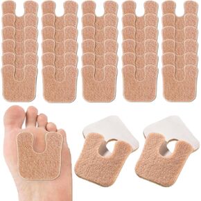 34 Pcs U Shaped Felt Calloused Foot Pad Pain Relief Metatarsal Pads Self-Adhesive Forefoot Cushion for Men and Women