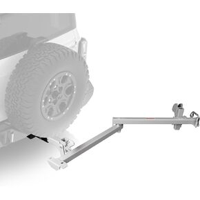 Rockland Swing Away Hitch for Bike Rack and Cargo Carrier Basket, Silver