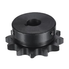 uxcell #40 Chain Roller Sprocket B Type, 1/2" Bore 12 Tooth Single Strand Chain Sprocket, Carbon Steel, Keyway with Set Screws