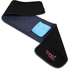 Tone Fitness - جهاز تنحيف الخصر باللون الأسود مع عبوة جل in Kuwait