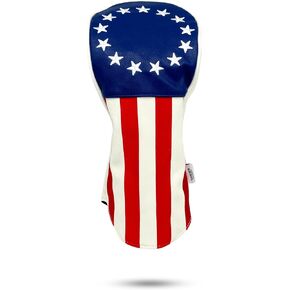 SANDIES & GREENIES Golf Club Covers, 1776 Driver Headcover, Handcrafted Golf Club Head Covers Design to fit Most Drivers, and Durable Golf headcovers