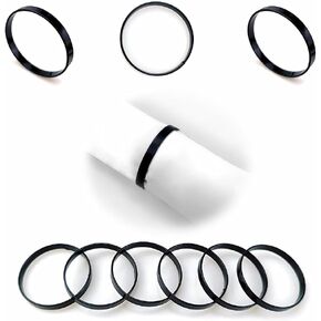 Black Napkin Rings Metal Napkin Rings Set of 12 Holiday Napkin Rings Holder Modern Napkin Rings for Party Dinner Table Decor