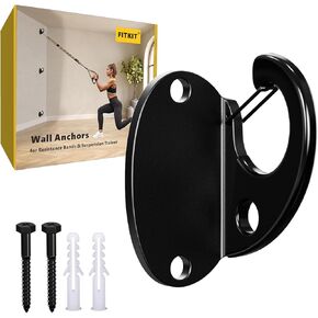 Resistance Band Wall Anchor Set, 3-Pack No Weld Wall Mount for Exercise Bands & Suspension Straps – Compact Strength Training Kit for Home Workouts & Physical Therapy