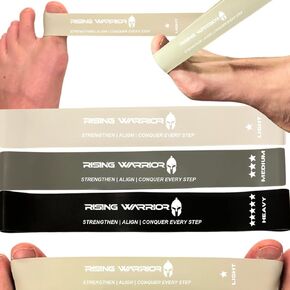 3 Pack - Toe Stretcher Bands | Bunion Relief, Foot Stretcher, Toe Spacers for Hallux Valgus | Resistance Bands for Strengthening Toes & Feet | Men’s & Women’s Yoga Toe Loop Bands
