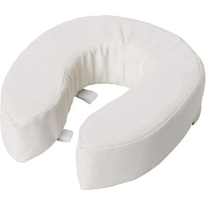 DMI Raised Toilet Seat Cushion Seat Cushion and Seat Cover to Add Extra Padding to the Toilet Seat while Relieving Pressure, Tear Resistant, FSA & HSA Eligible, 2 Inch Pad, White