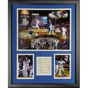 Legends Never Die MLB Kansas City Royals 2015 World Series Champions Framed Photo Collage, 16" x 20"