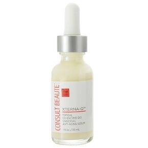 Consult Beaute Xterna-Q Topical CO-Enzyme Q10 Universal Anti-Aging Serum for Face and Neck 1 oz. - CoQ10 Peptides - Bergamot Fruit Oil - Antioxidant Skin Care