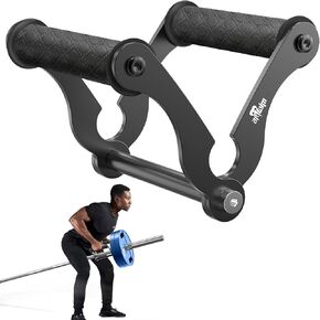 Upgraded T Bar Row Attachment with Non-Slip Rubber Grip Heavy Duty,Solid Multi-Grip V Bar Attachment Landmine Handle for Home Gym Accessories Perfect for Olympic Barbell