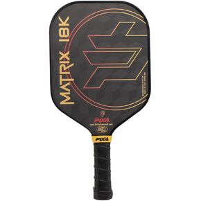 Matrix 18K 3D Pickleball Paddle, USAPA Approved, Max Power, Control and Spin! Intermediate/Professional Pickleball Racket, Great Gift!