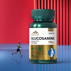 Glucosamine 750mg | Special Formula with Glucosamine, Chondroitin, MSM, Mastic, Curcumin| Extra Strength | 180 Tablets | Joint and Cartilage Health | Joint Flexibility (1)
