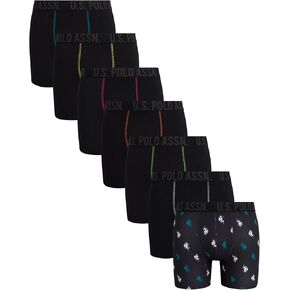 U.S. Polo Assn. Men's Underwear - Ultra Soft Boxer Briefs with Comfort Pouch (7 Pack)
