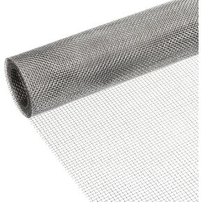 PATIKIL Stainless Steel Woven Wire Mesh -10 Mesh 304 Metal Screen Mesh Roll, Durable Wire Mesh Window Screen Mesh, Suitable for Safety Net, Filter Net, Construction Net (15.7inch x 10 Ft)
