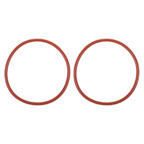 MECCANIXITY Silicone O Rings 3.03" ID, 3.34" OD, 5/32" Width Rubber Washers 50A Durometer VMQ Seal Gasket for Plumbing Faucets Pipe Repair, Red, Pack of 2