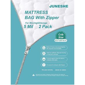 Twin Mattress Bag for Moving and Storage Cover -5 Mil Zipper Plastic Waterproof Mattress Storage Bag,77x41x14 inches,1 Pack