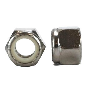 18-8 USS 1/2-13 Stainless Nylon Insert Lock Nuts Qty 50 Pieces (Nylock) (1/2-13 Nylock)
