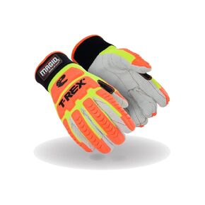 MAGID T-REX Primal Series TRX510 Corded Palm Impact Glove, 1 Pairs, Size 12/3XL (TRX510)