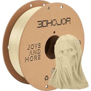 PLA Pro (PLA+) Filament 1.75mm, 3D Printer Filament PLA Plus, Cardboard Spool 3D Printing Filament PLA +, Dimensional Accuracy +/- 0.03 mm-Bone White,1kg