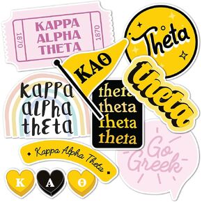 Desert Cactus Kappa Alpha Theta Sticker Decal Laptop Water Bottle Car (Cute Sheet)