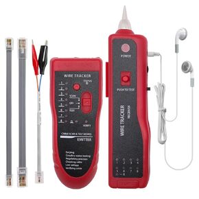 Ethernet Tester RJ45 RJ11,Cable Tracker, Network Cable Tester,LAN Tracker Wire Finder Cat5 Cat6,Telephone Line Test (Blue)