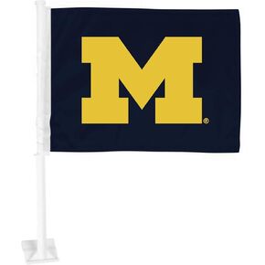 FANMATS 41688 Michigan Wolverines Car Flag 2-pk