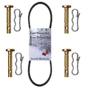 954-04050A Auger Belt 738-04124A Shear Pin Set Replaces MTD Craftsman Troy-Bilt SnowThrowers 754-04050A 754-04050 954-04050 738-04124 194208