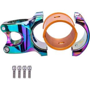 31.8 Mm /35mm Bike Stems Aluminum Alloy Mountain Bike Short Handlebar Stem for Road Bike MTB BMX Fixie Gear Black Blue 35MM