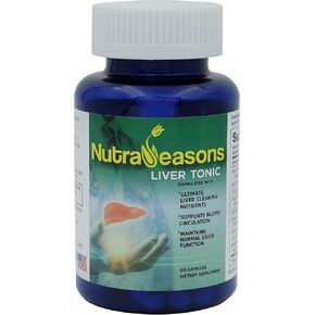 Liver Tonic – Liver Cleanse Detox & Repair with Milk Thistle, NAC, Choline Bitartrate, Ginger, Turmeric, Dandelion Root, Artichoke Extract, Schisandra Berry and more. 60 vege capsules